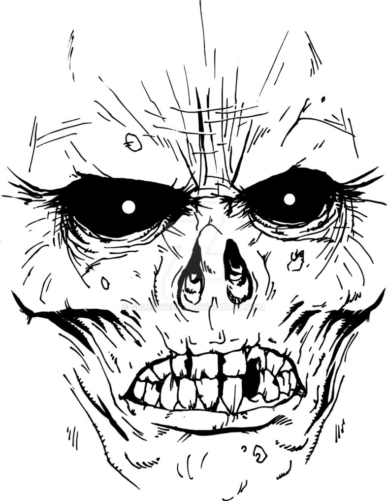786x1017 Zombie Face Design By Grimmwerkz