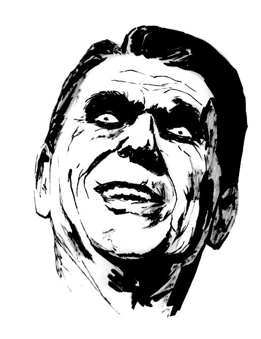 514x666 Zombie Reagan By Clayrodery