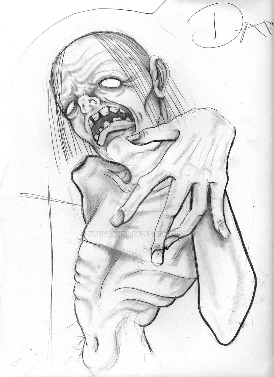 900x1238 Quick Sketch Of A Thug Zombie By Flyingants