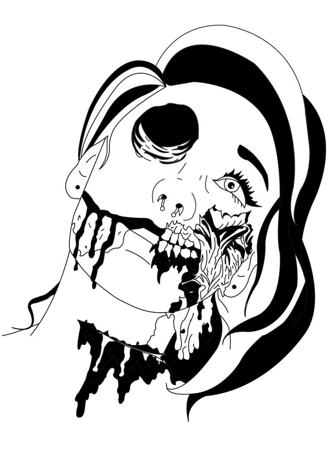 679x960 Zombie Girl (Alice) By Innocently Twisted