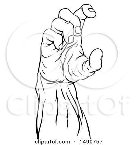 450x470 Royalty Free (Rf) Clipart Of Zombie Hands, Illustrations, Vector