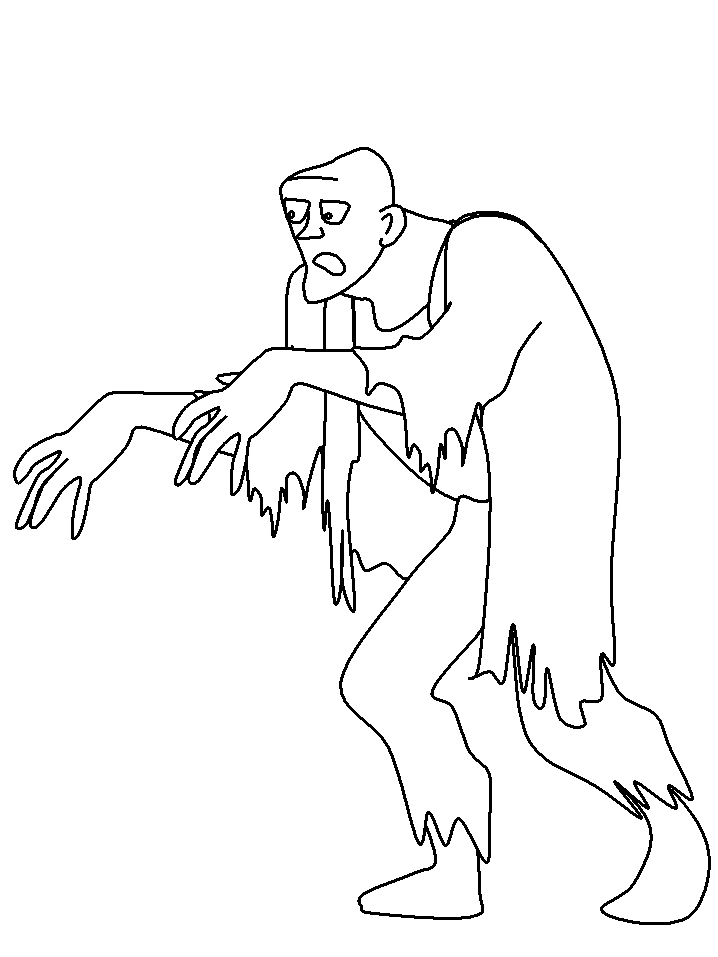 718x957 Scary Zombie Coloring Pages Many Interesting Cliparts