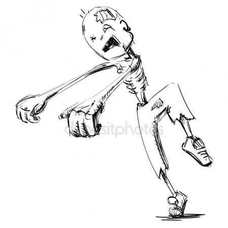 450x450 Zombie Hand Drawing Vector Stock Vector Mapichai