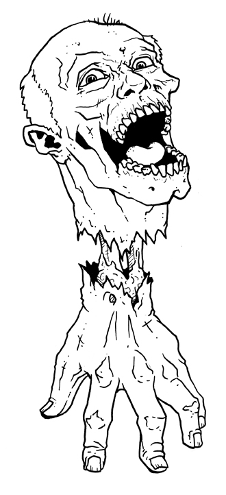 330x722 Zombie Profile Herchal, Head On A Hand An Artist's Journey