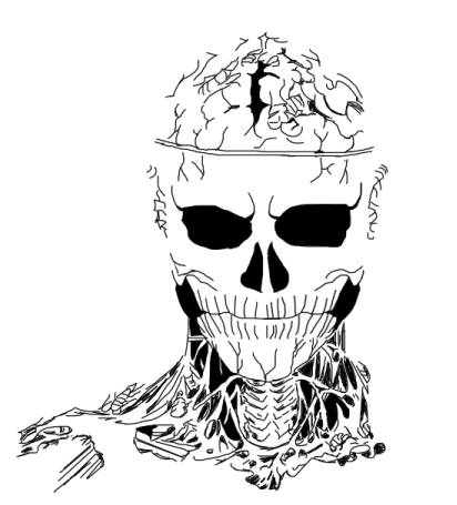 412x455 Zombie Boy Full Body Tattoo