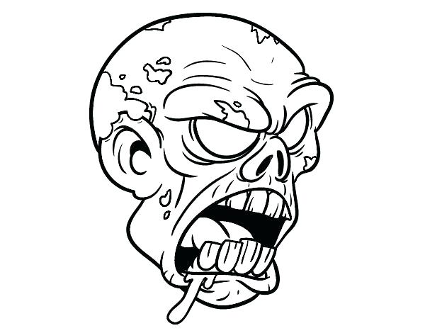 600x470 Cool Zombie Coloring Pages