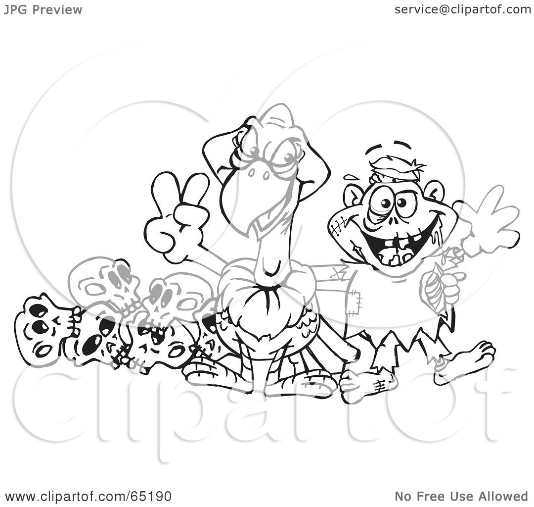 1080x1024 Royalty Free (Rf) Clipart Illustration Of A Black And White