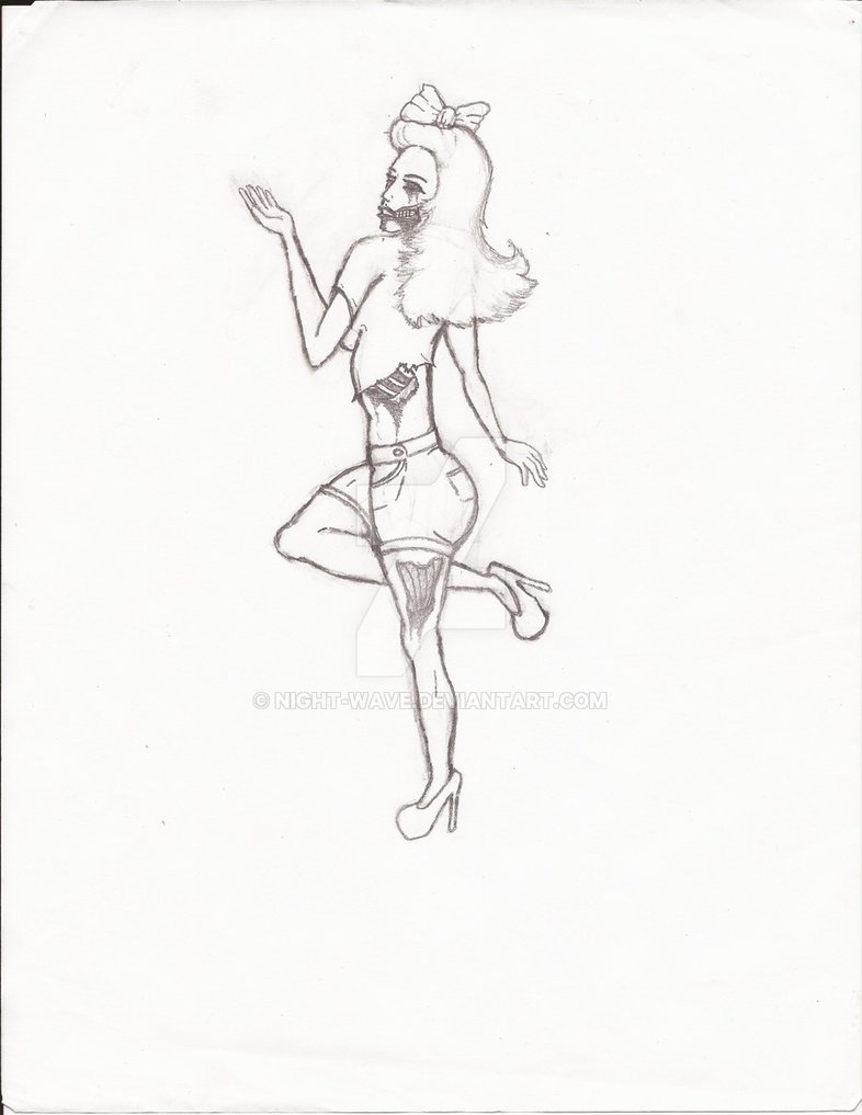 786x1017 Zombie Pinup Girl Tattoo By Night Wave