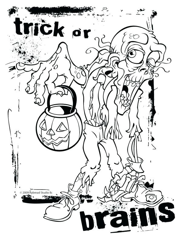 618x800 Beautiful Free Printable Zombie Coloring Pages Online Page Zombies