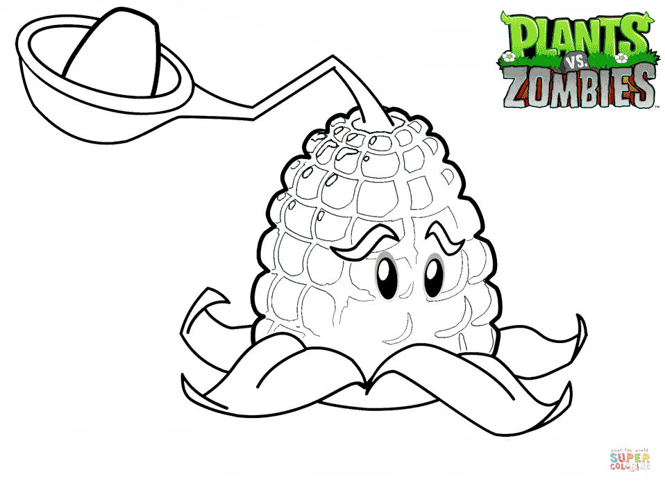 958x700 Plants Vs Zombies Coloring Pages For Kids Preschool Fancy Page