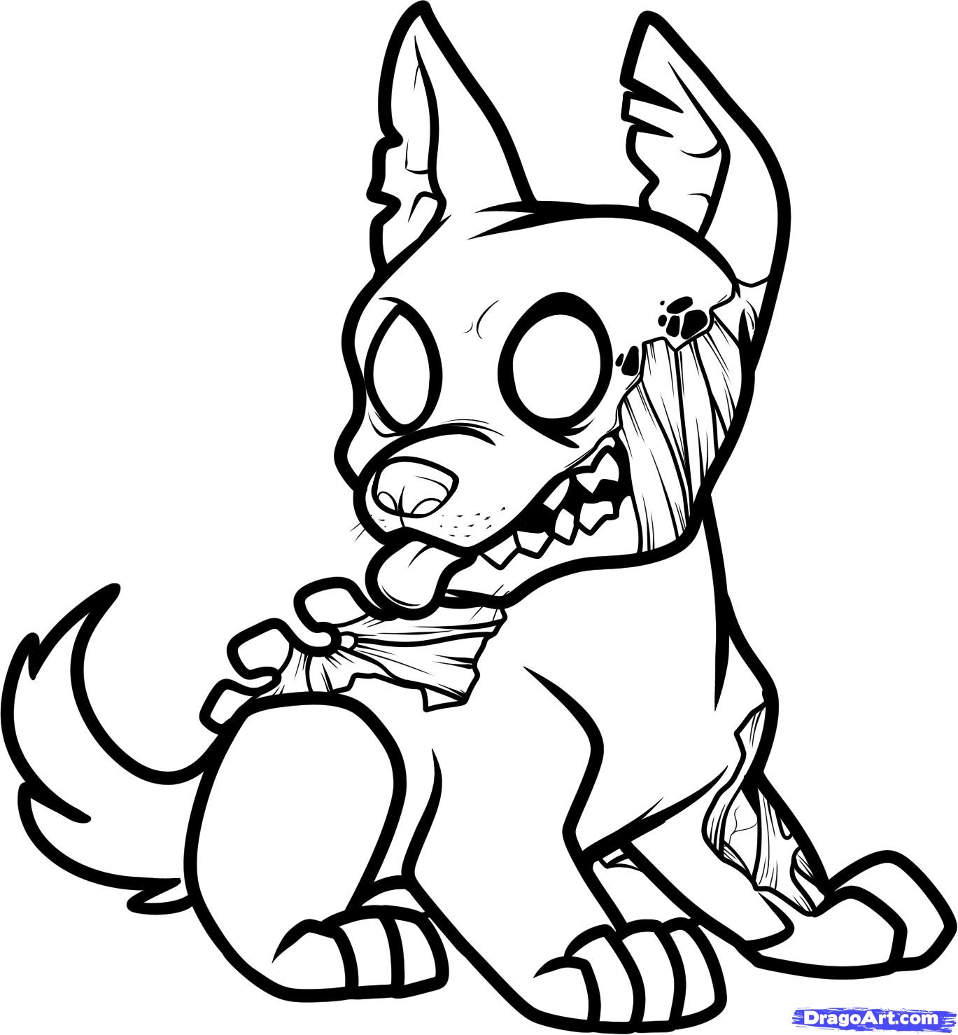 1369x1478 Drawn Puppy Simple