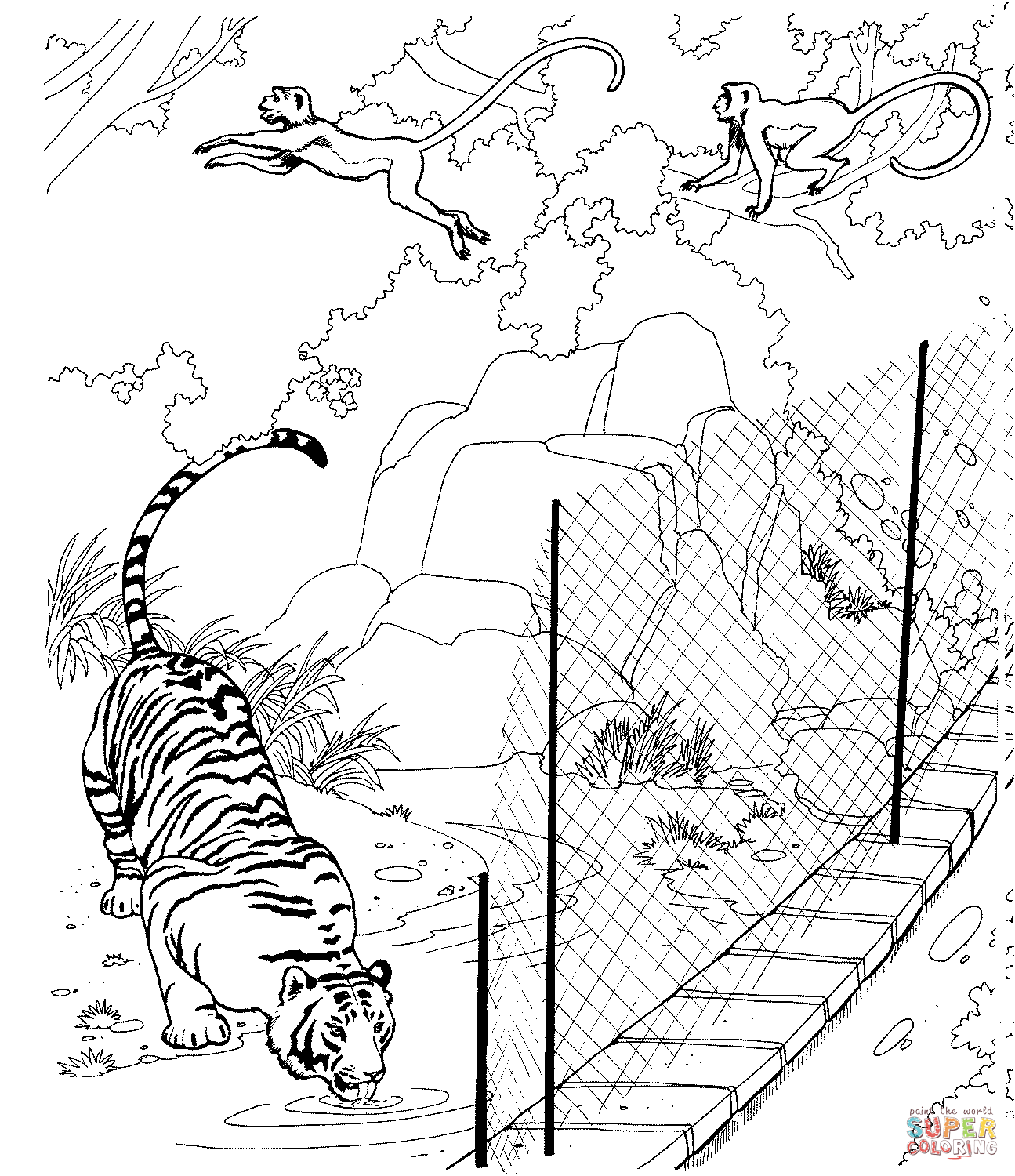 1295x1500 Zoo Animals Coloring Pages Free Printable Pictures