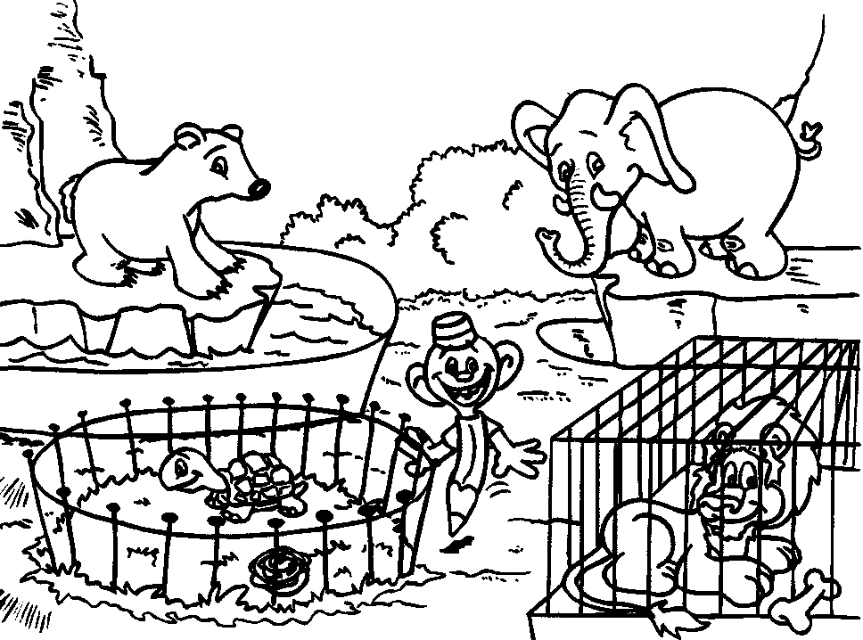 968x718 Animal Coloring Pictures For Kids Zoo Coloring Pages For Kids