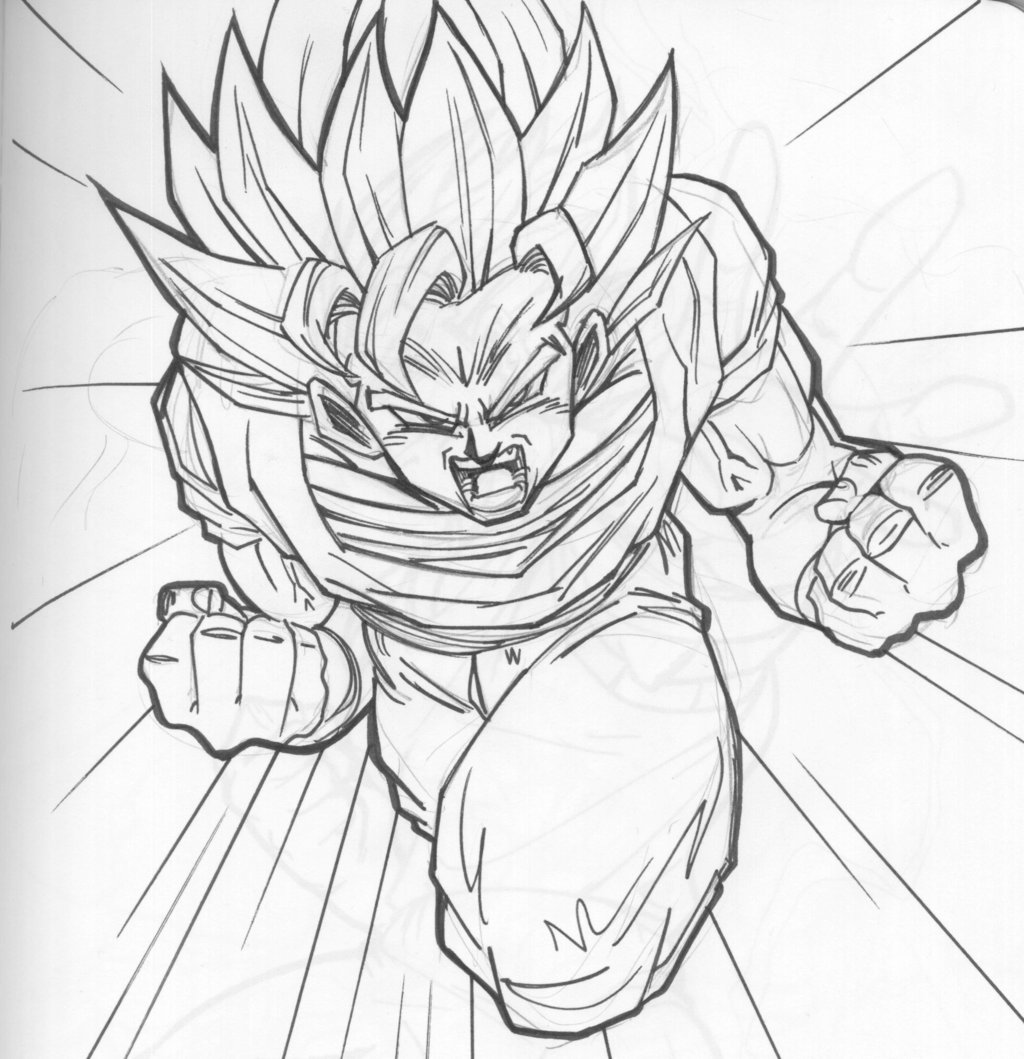 1024x1059 Son Goku Zoom By Guerotheartist