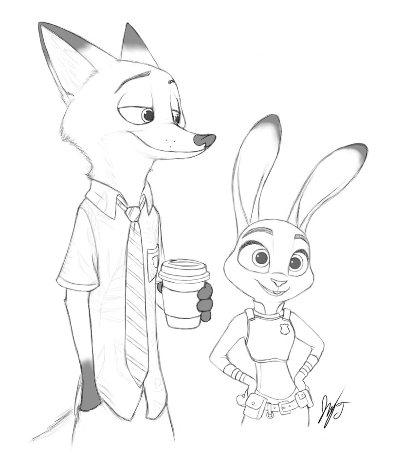 Zootopia Drawing at GetDrawings | Free download