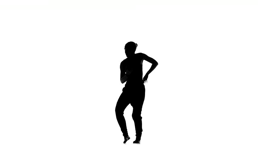 852x480 Male Dancing Hip Hop Full Length Silhouette. 2 In 1. More Options