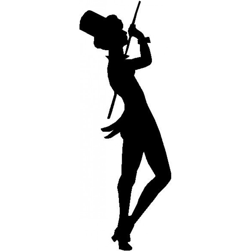 800x800 Dance Silhouette Wall Art