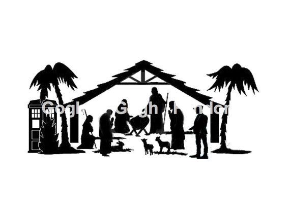 570x428 Have A Very Whovian Christmas! This Is A Silhouette With The 11th