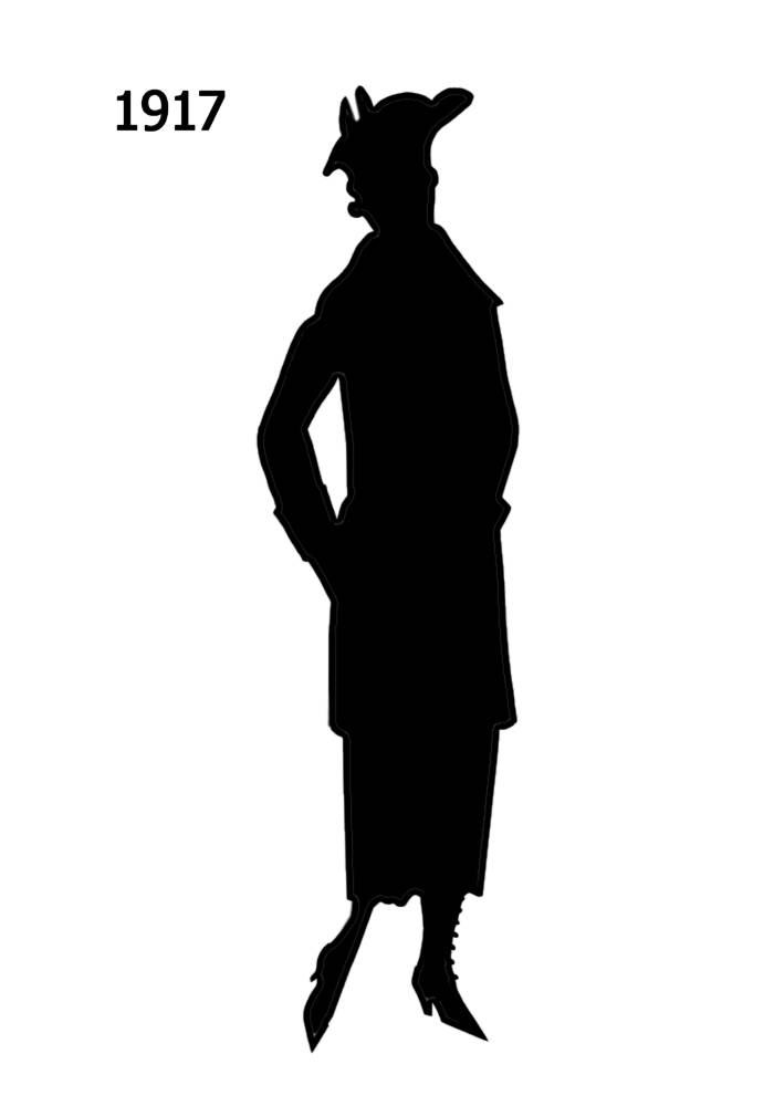 700x1000 Black Silhouettes 1910 1920 In Costume History 2a