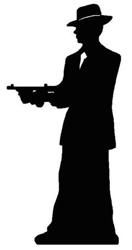 270x510 Gangster Silhouette Standup