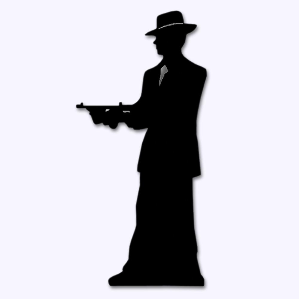 1000x1000 Stand Up Gangster Silhouette 1.8m Peeks