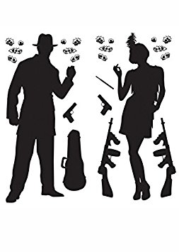 253x355 Gangster Scene Setter 1920s Party Decoration Amazon.co.uk Toys