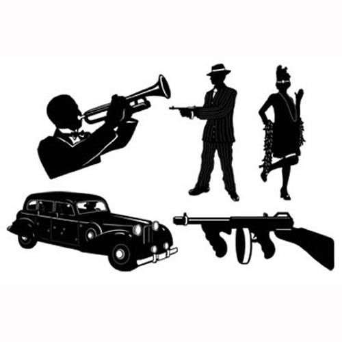 500x500 Gangster Silhouettes