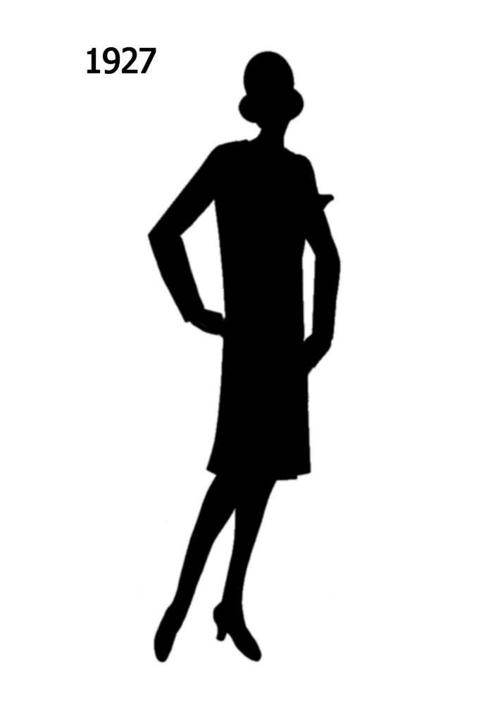 700x1000 1920s Silhouettes Picture Of Black Fashion Silhouette 1927