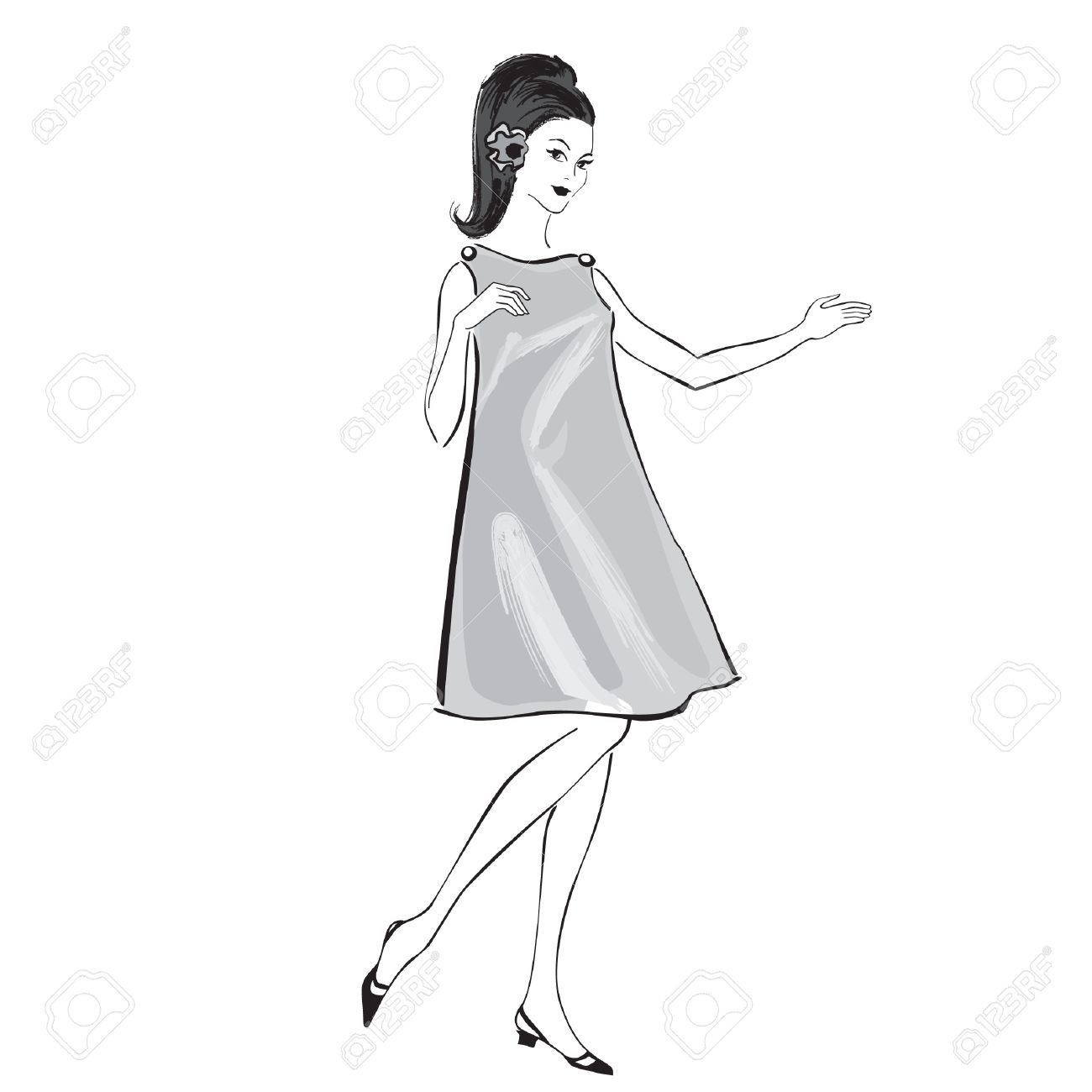 1300x1300 60s Fashion Silhouette Fashion Ideas