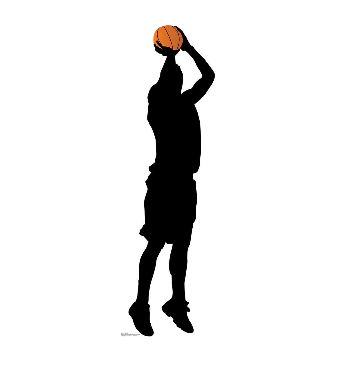 1199x1280 Life Size Basketball Player Shooting Silhouette Cardboard Standup