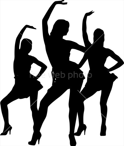 400x473 Silhouettes Of Dancing Women Photo 3833 Download