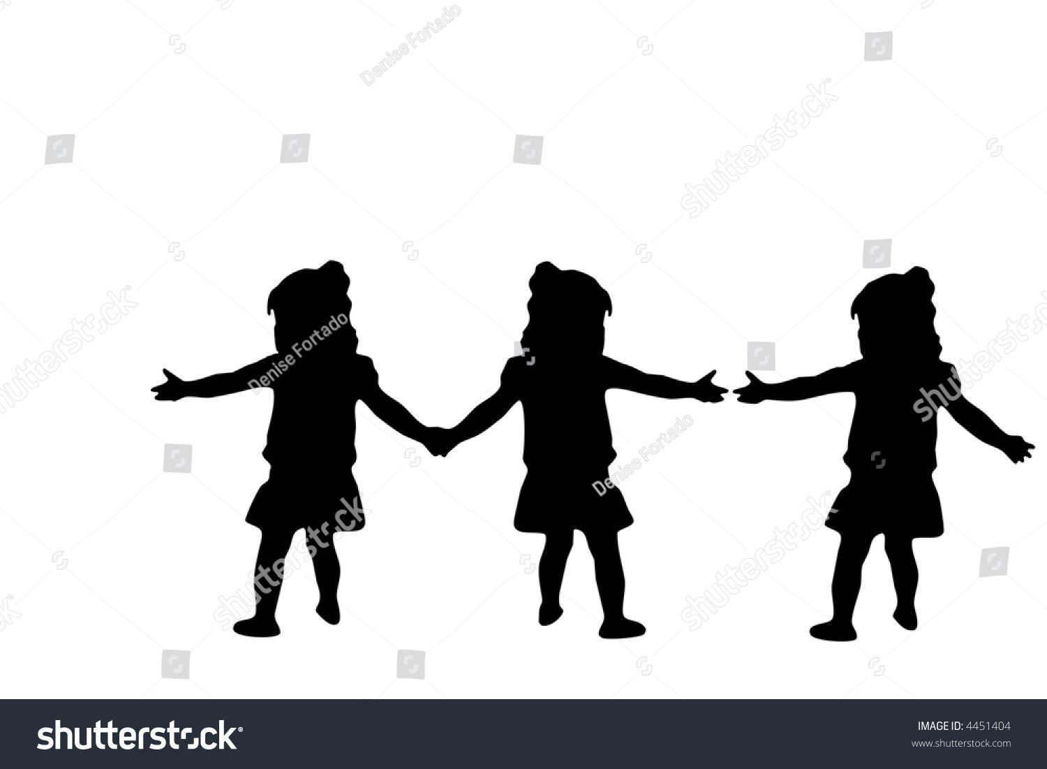 1500x1101 Silhouette Image Of 3 Women Silhouette Three Girls Joining Hands