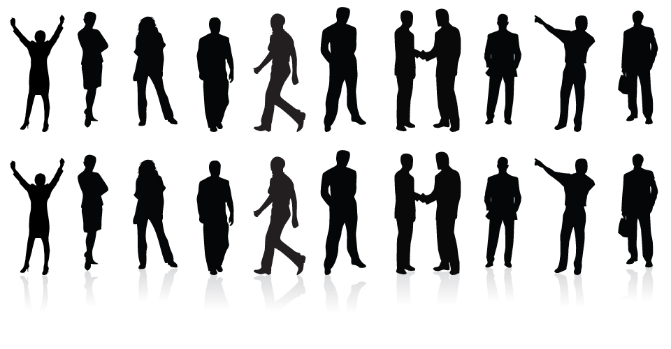 960x500 Business Vector Silhouettes Free Design Resources
