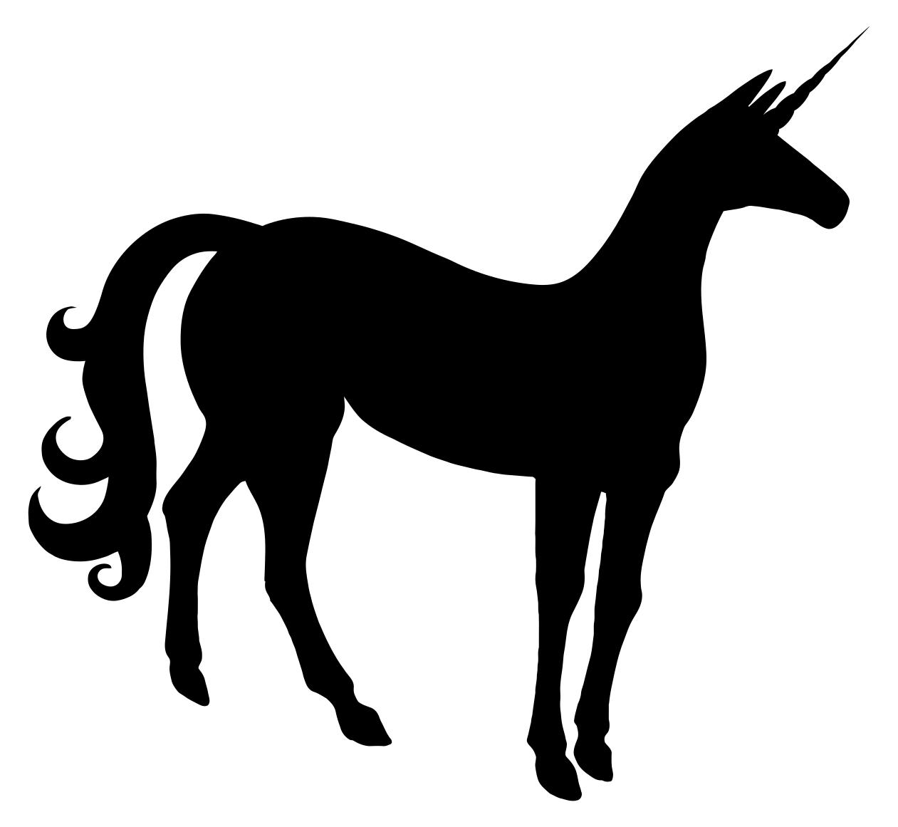 1261x1161 Unicorn Silhouette 4 Clipart