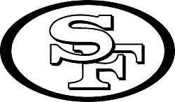 250x146 San Francisco 49ers Sf 49 Logo Dxf File Free Download