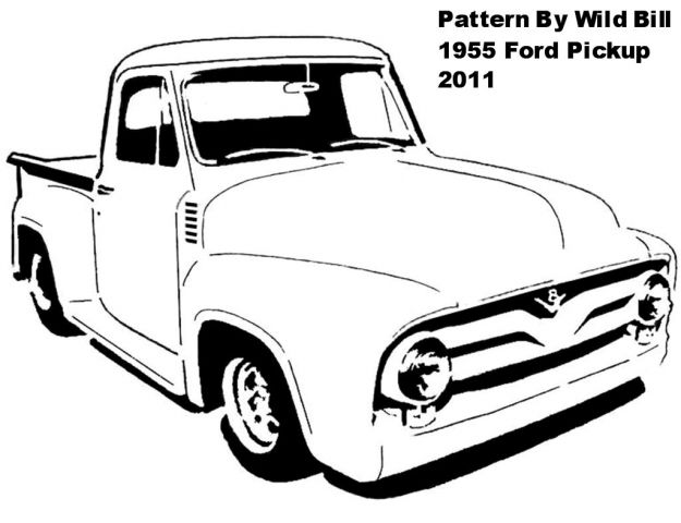 625x480 1957 Chevy Pickup Scrolled Wall Art Pattern Scroll Saw Plans
