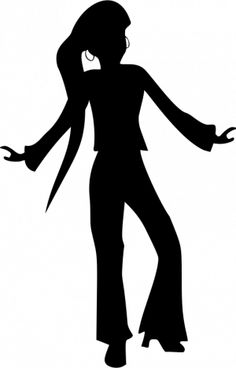 236x368 70's Disco Dancers Silhouettes Cutouts Birthday Party Dance