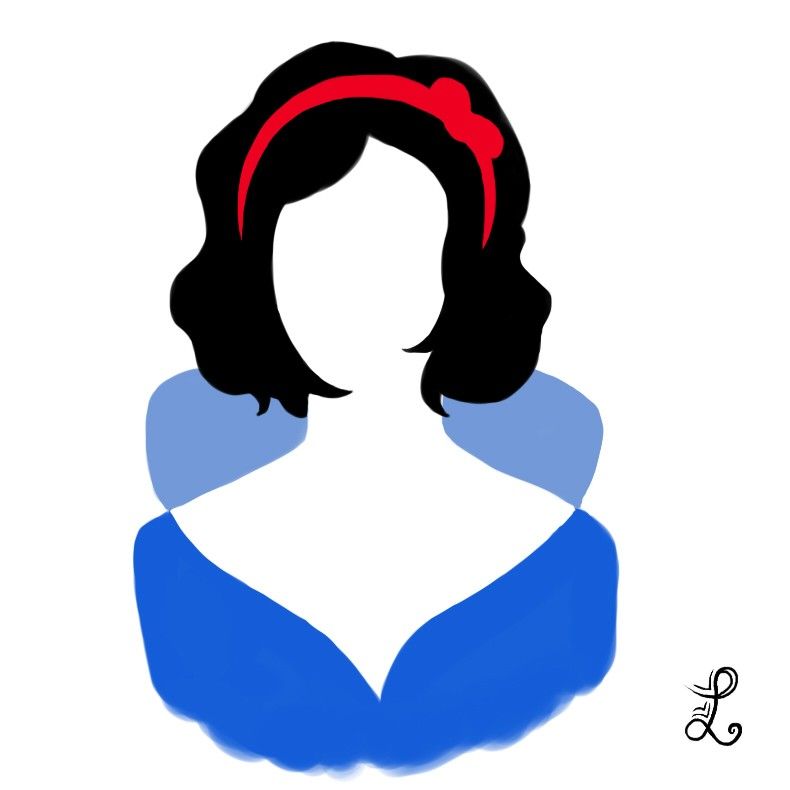 790x790 Snow White Silhouette