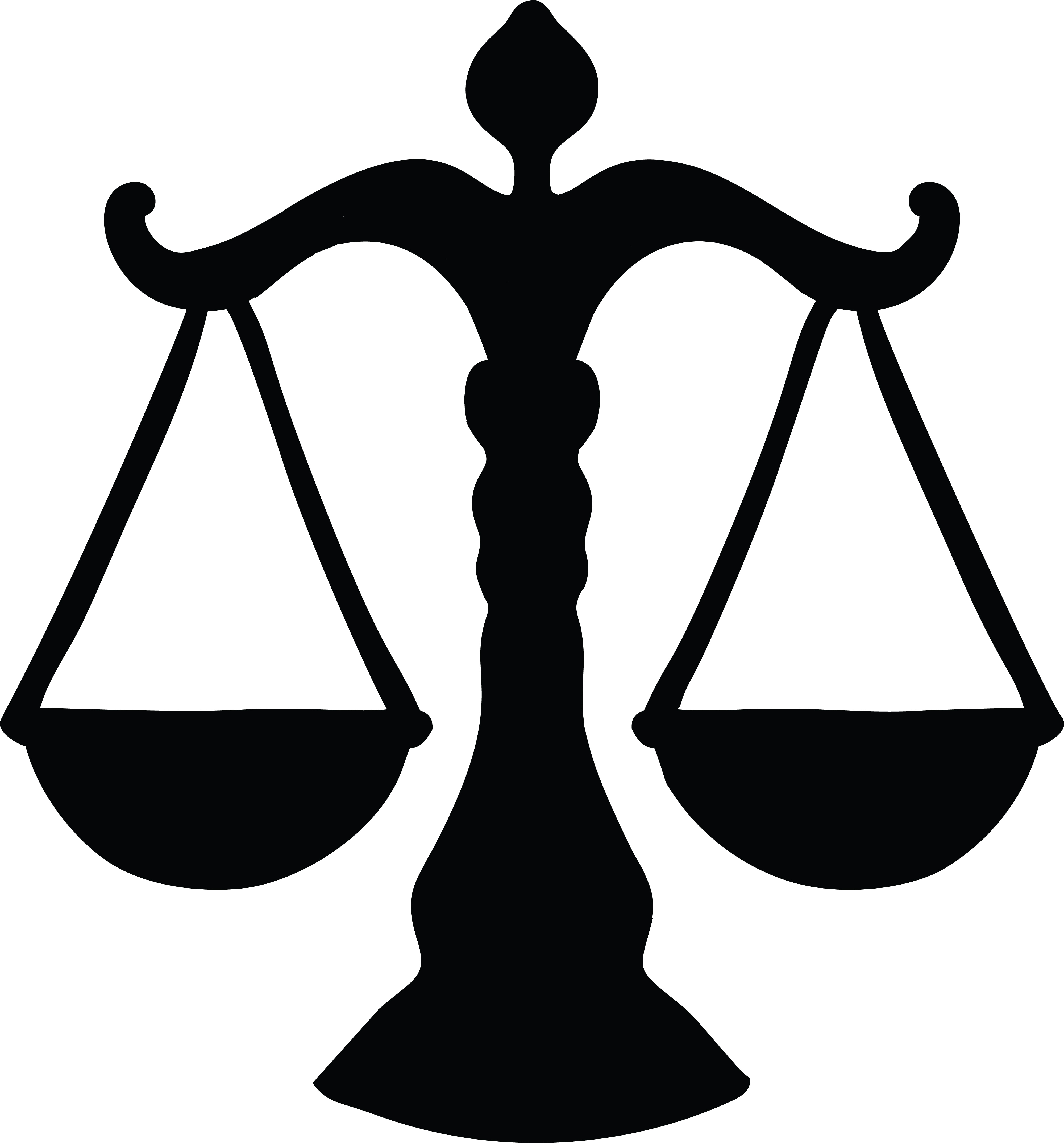 4000x4294 Clipart Of A Silhouette Of Scales