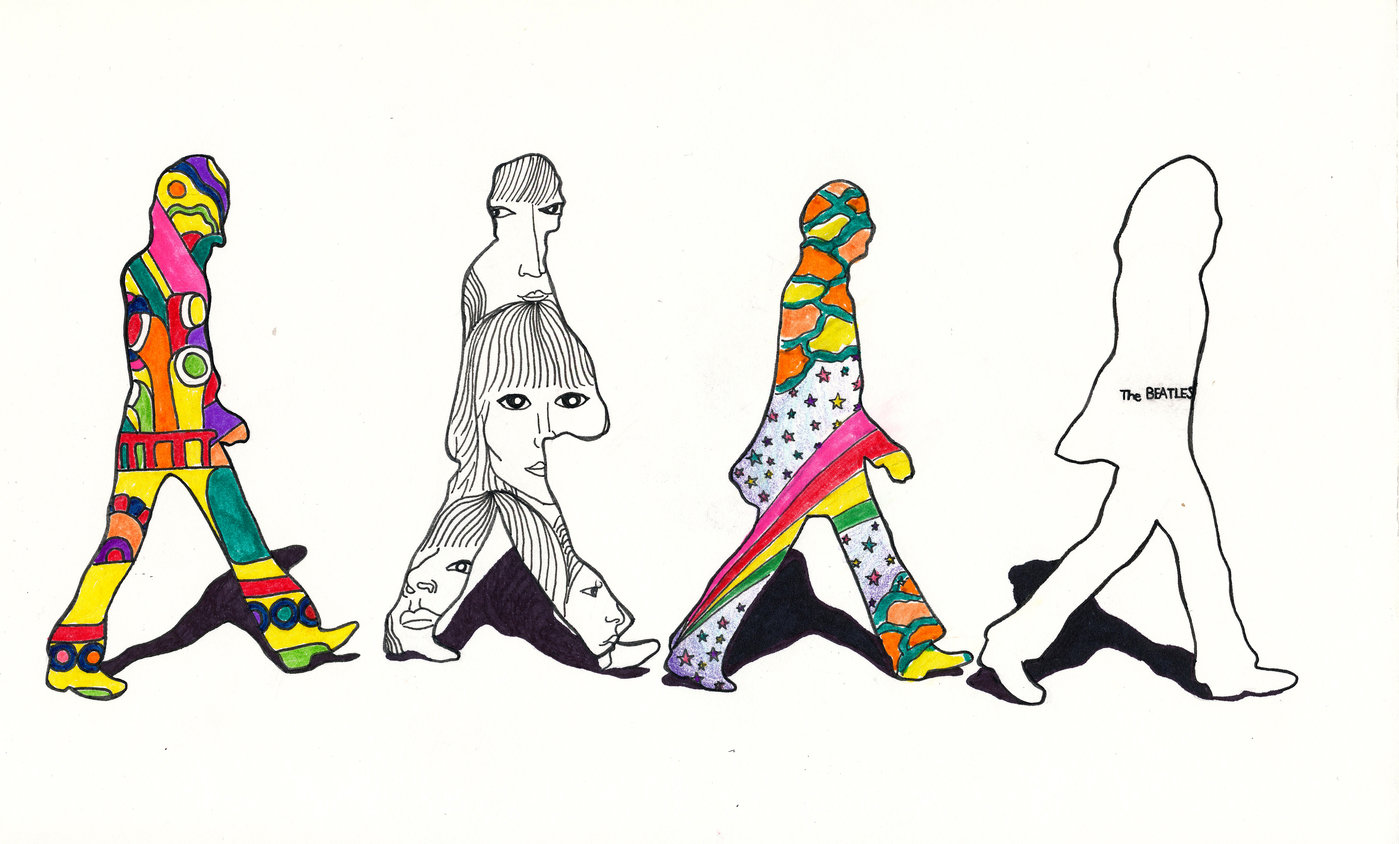 1399x844 Beatles Mural By Daryl Choa