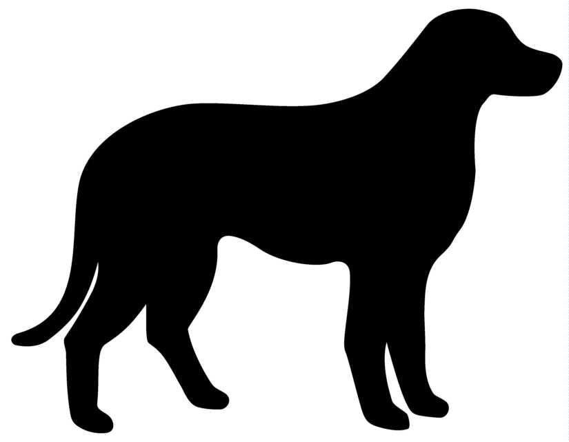 825x641 Free Dogs Outline, Hanslodge Clip Art Collection