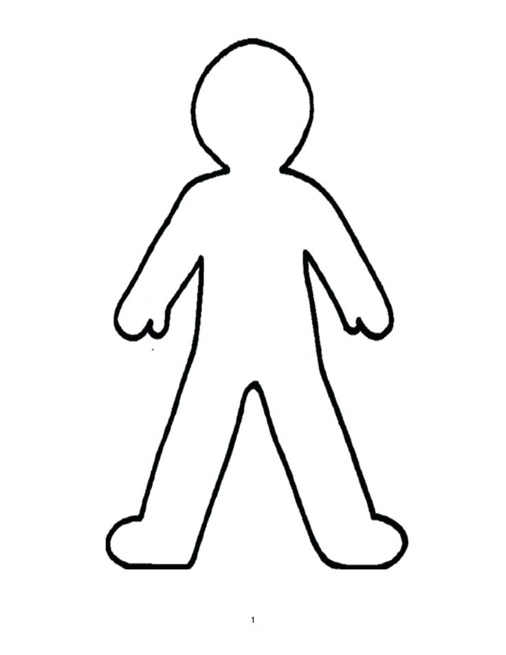 736x952 Outline Of A Human Outline Style Human Front Side Silhouette