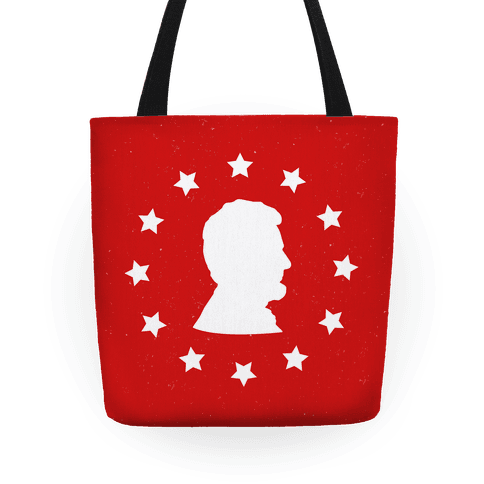 484x484 Abraham Lincoln Silhouette Tote Bag Merica Made