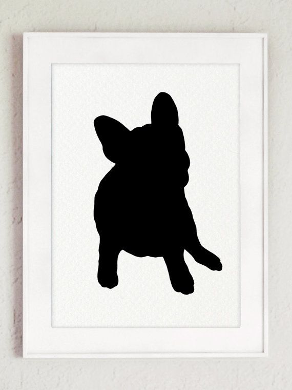 570x760 Set Of 9, French Bulldog Silhouettes, Dog Figurines, Custom Pet