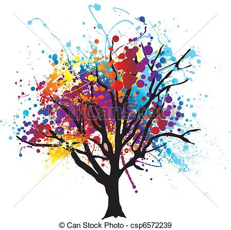 450x449 Abstract Tree Drawings