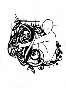 225x300 Woman Silhouette Drawings