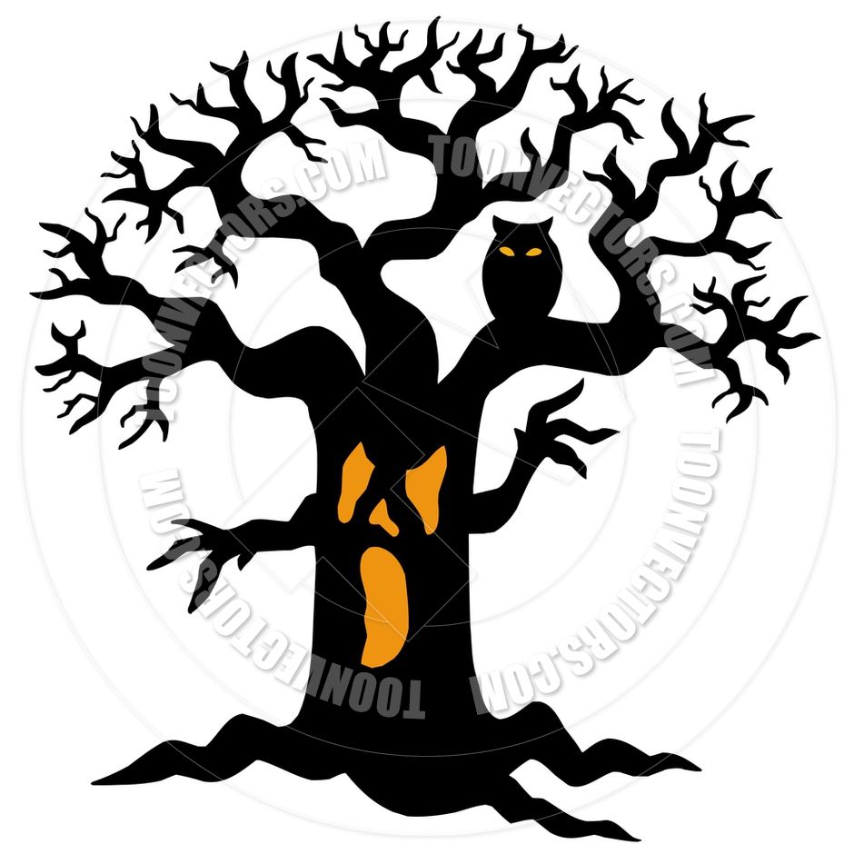 940x940 Halloween Tree Silhouette