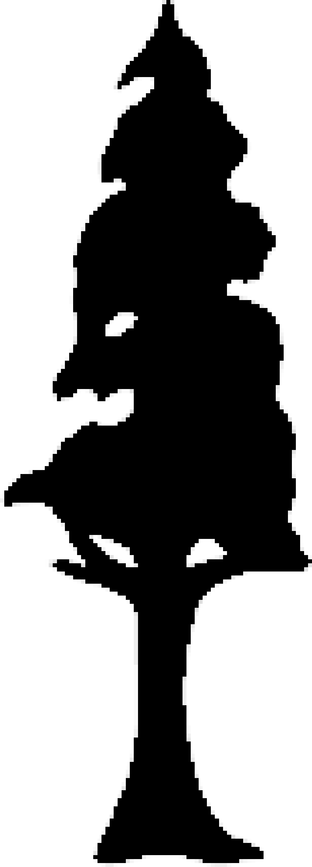 1024x2846 Simple Tree Silhouette Clip Art