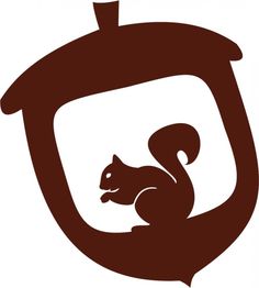 236x262 Paper Cut Silhouette Squirrel In Heart Shaped Branches Holds Acorn