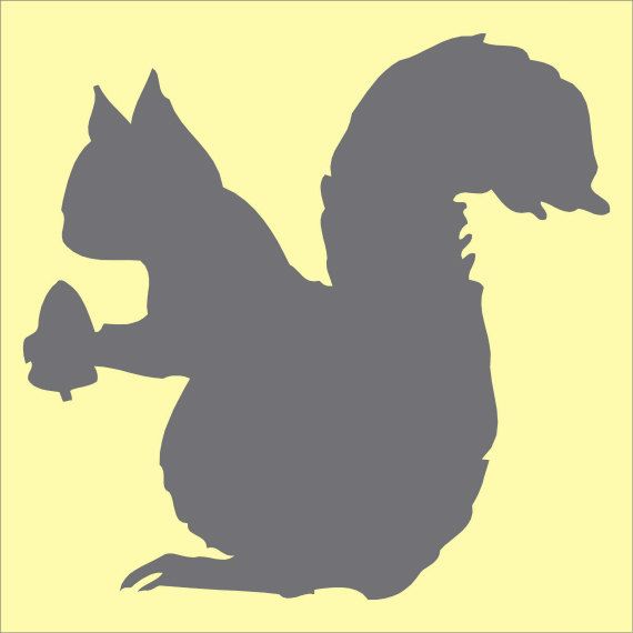570x570 Squirrel With Acorn Stencil